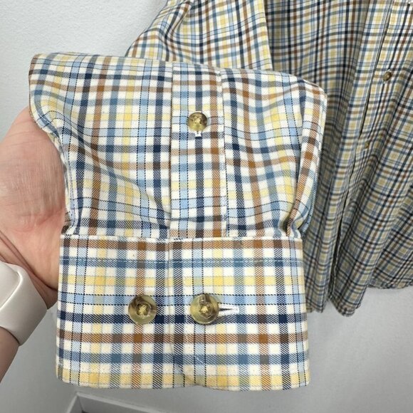 L.L. Bean Men's Size XL Plaid Button Down Dress Shirt Business Casual Outdoorsy - Picture 5 of 8